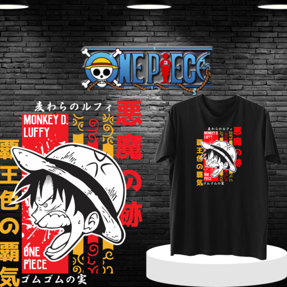 monkey d luffy black 580x580